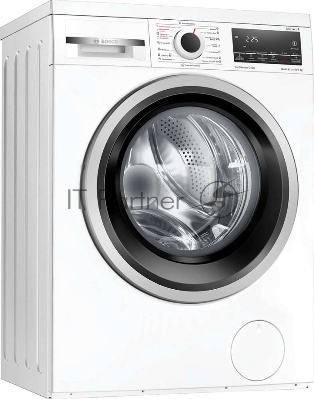 Стирально-сушильный автомат, стирка-8 кг, сушка- 5 кг,1400 об/мин.,850 x 595 x 495 мм,программ - 16, дозагрузка белья, пар, 59 дБ,панель управления на английском языке