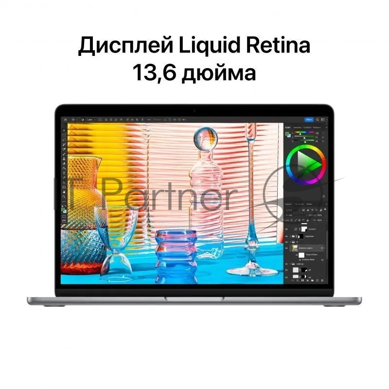 Ноутбук Apple MacBook Air A2681 M2 8 core 8Gb SSD256Gb/8 core GPU 13.6 Retina (2560x1664) Mac OS grey space WiFi BT Cam (MLXW3PA/A)