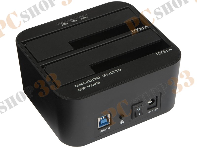 Док-станция Agestar 3UBT6-6G для 2x2.5/3.5 SATA HDD, черный (USB3.0)