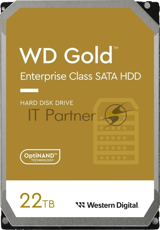 Жесткий диск Western Digital 3.5 24TB WD241KRYZ Gold SATA3, Cache 298MB, 7200 rpm