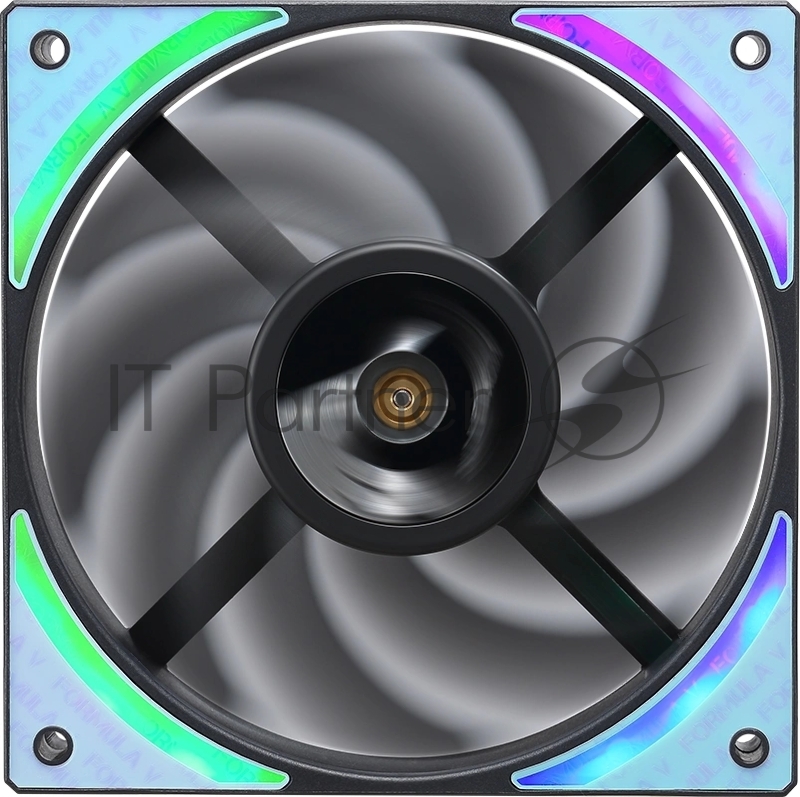 Вентилятор Formula Air Bridge Plus BK ARGB 120x120x25mm черный 4-pin + 3-pin 27.2dB Ret