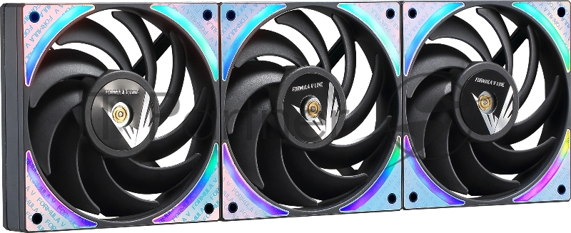 Вентилятор Formula Air Bridge Plus BK ARGB 120x120x25mm черный 4-pin + 3-pin 27.2dB Ret
