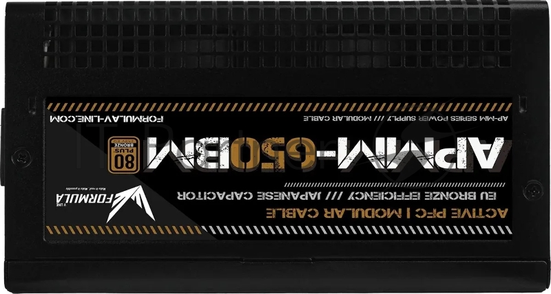 Блок питания Formula ATX 650W APMM-650BM 80+ bronze (20+4pin) APFC 140mm fan 6xSATA Cab Manag RTL