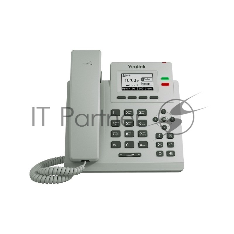 Телефон YEALINK SIP-T31P, цвет светло-серый, 2 аккаунта, PoE, шт