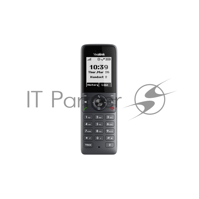 Беспроводная телефонная IP-DECT-система YEALINK W71P (база W70B+трубка W71H) до 10 SIP-аккаунтов, до 10 трубок на базу, до 20 вызовов, шт