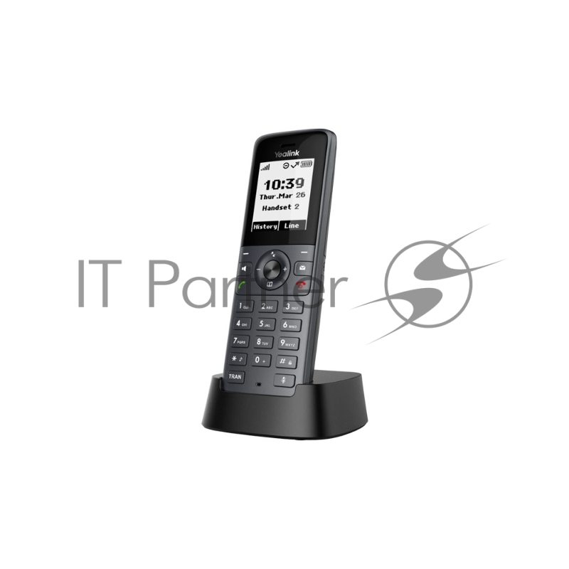 Беспроводная телефонная IP-DECT-система YEALINK W71P (база W70B+трубка W71H) до 10 SIP-аккаунтов, до 10 трубок на базу, до 20 вызовов, шт