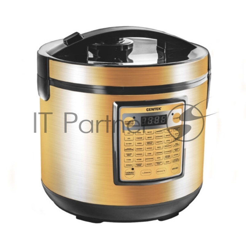 Мультиварка Centek CT-1495 Black (золото) 900Вт, 5.0л, 42 программы + Мультишеф