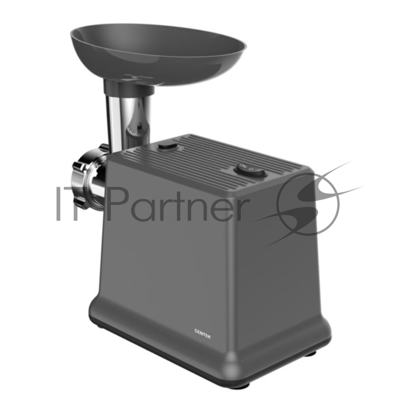 Мясорубка Centek CT-1625 2000 Bт, 2 кг/мин, реверс, 2в1 мясорубка/овощерезка, 2 диска, 5 насадок