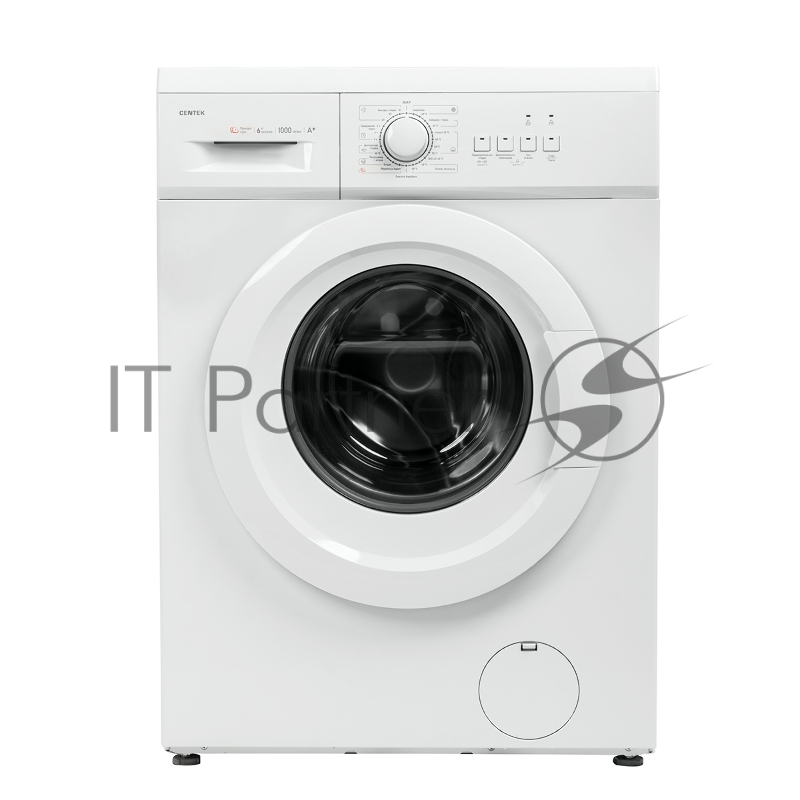 Стиральная машина Centek CT-1901 (белый) 1000 / 6кг / 40см / 23пр / Очистка барабана / Пар / A+