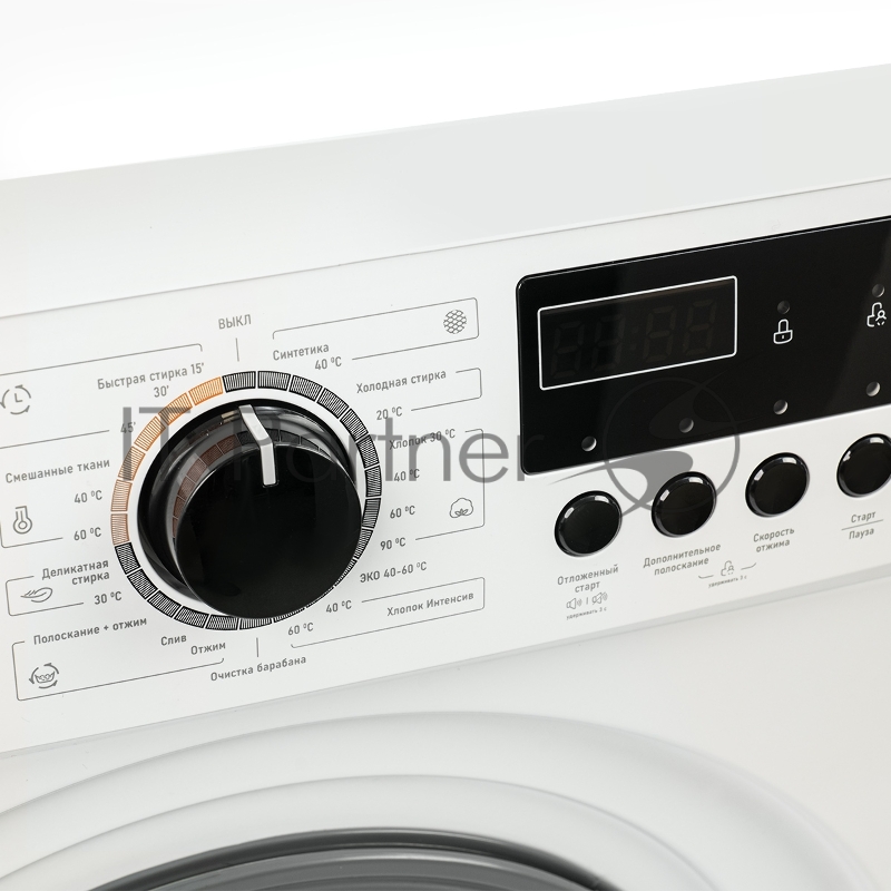 Стиральная машина Centek CT-1911 (белый) 1000 / 6кг / 40см / 23пр /LED-Дисплей/Очистка барабана/A+