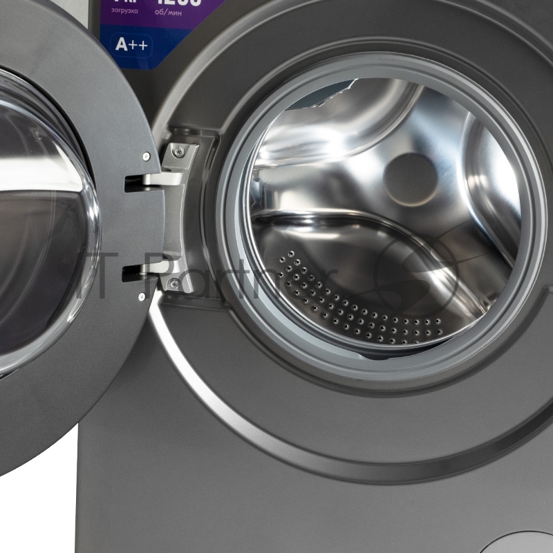 Стиральная машина Centek CT-1973 (серый) 1200 / 7кг / 42см / 10пр / LED-Дисп/Очистка бар / Пар / A++