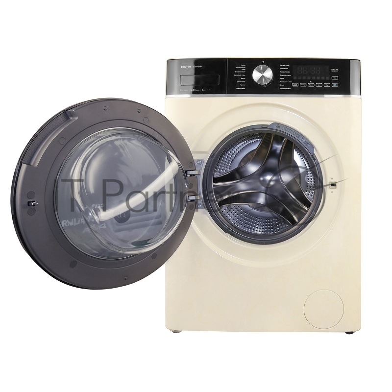 Стиральная машина Centek CT-1961 (бежевый) 1400 /8кг/ 52см / 17пр /Дисплей/ INVERTER/ Пар/ ESC /A+++