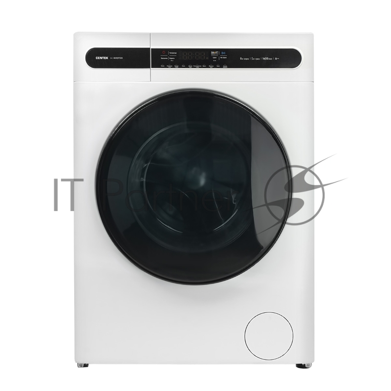 Стиральная машина Centek CT-1951 (белый) 1400 / 8кг / 52см / 11пр /Дисплей/ INVERTER /Сушка 5кг/A+++