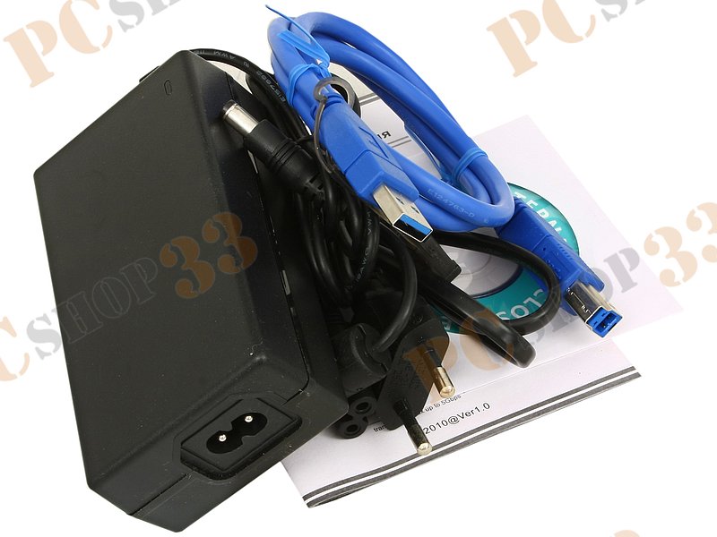 Док-станция Agestar 3UBT3 для 2x2.5/3.5 SATA HDD, серебр.-черный (USB3.0)