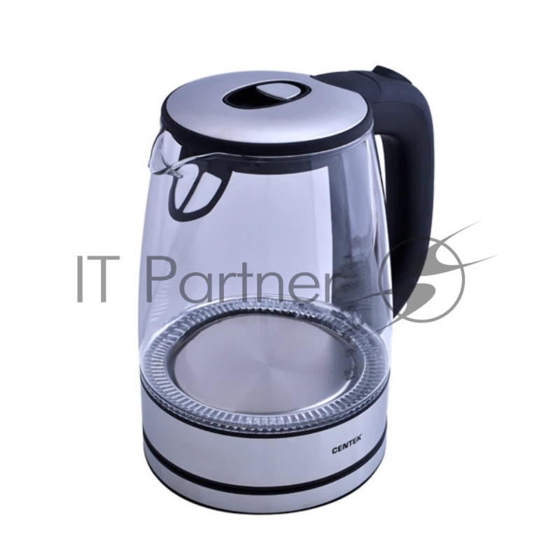 Чайник Centek CT-0030 стекло 1.7л, 2200Вт, внутр. LED подсветка,защита от вкл б/воды