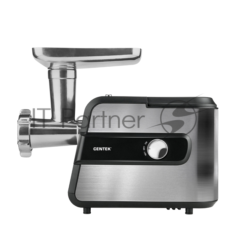 Мясорубка Centek CT-1623 2000 Bт, 2 кг/мин, реверс, стальной коннектор, 2 диска, 2 насадки