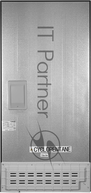 Холодильник Hyundai CM4584F черный трехкамерный 289/144л морозилка снизу Side by Side