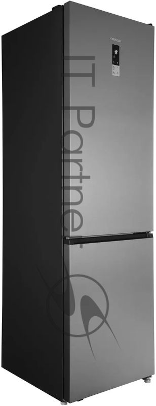 Холодильник Hyundai CC50073F нержавеющая сталь двухкамерный 273/142л морозилка снизу