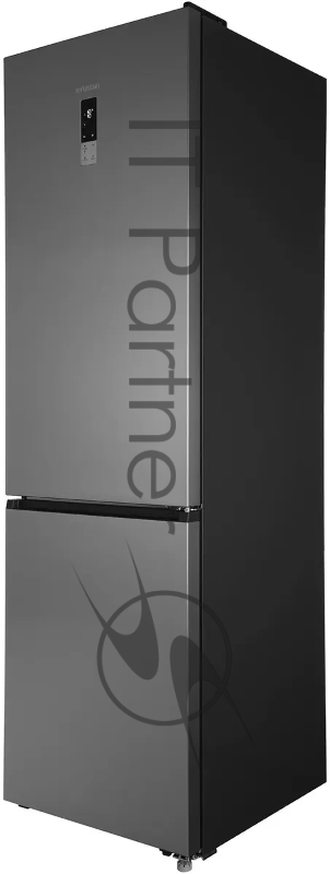 Холодильник Hyundai CC50073F нержавеющая сталь двухкамерный 273/142л морозилка снизу