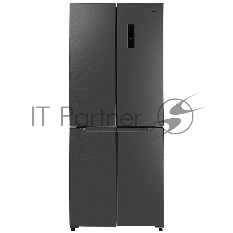 Холодильник BIRYUSA CD 405 DI темная нержавеющая сталь двухкамерный 289/130л морозилка снизу Side by Side