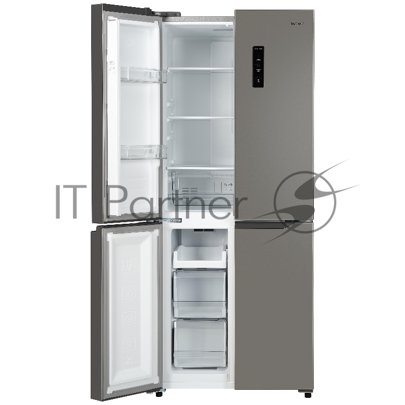 Холодильник BIRYUSA CD 405 I нержавеющая сталь двухкамерный 289/130л морозилка снизу Side by Side