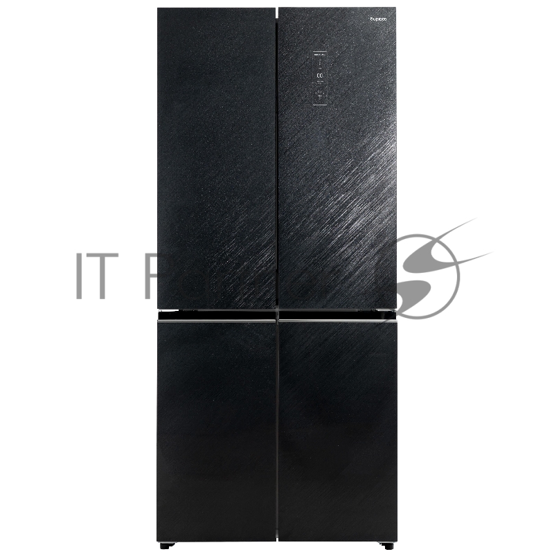 Холодильник BIRYUSA CD 496 TBG цвет текстурированное черное стекло двухкамерный 334/162л морозилка снизу Side by Side