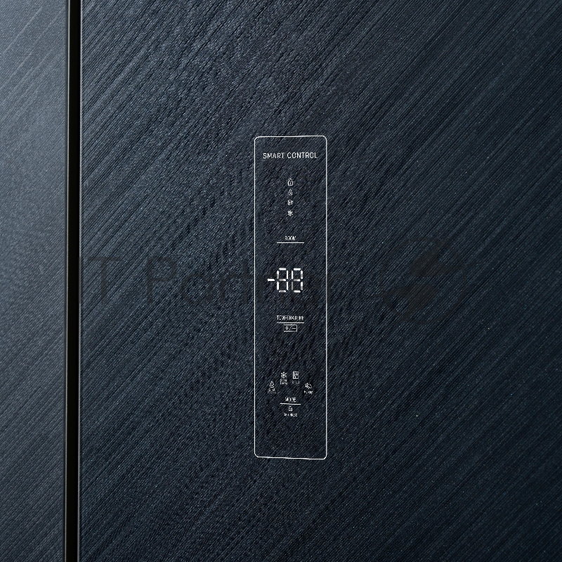 Холодильник BIRYUSA CD 496 TBG цвет текстурированное черное стекло двухкамерный 334/162л морозилка снизу Side by Side