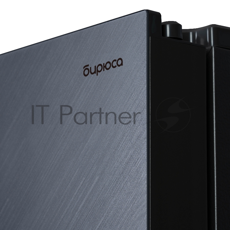 Холодильник BIRYUSA CD 496 TCG цвет текстурированное серое стекло двухкамерный 334/162л морозилка снизу Side by Side