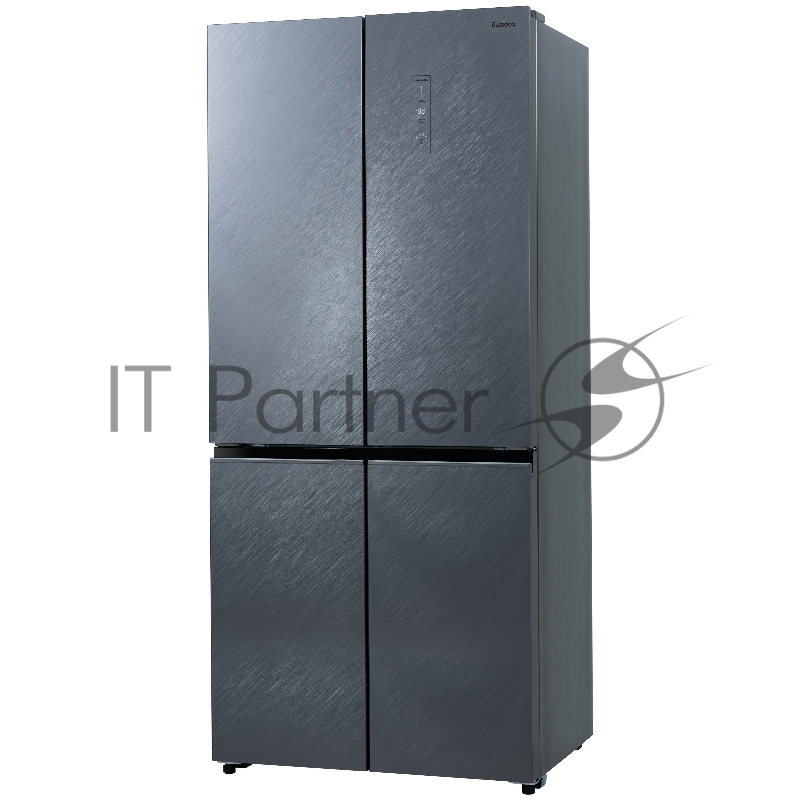 Холодильник BIRYUSA CD 496 TCG цвет текстурированное серое стекло двухкамерный 334/162л морозилка снизу Side by Side