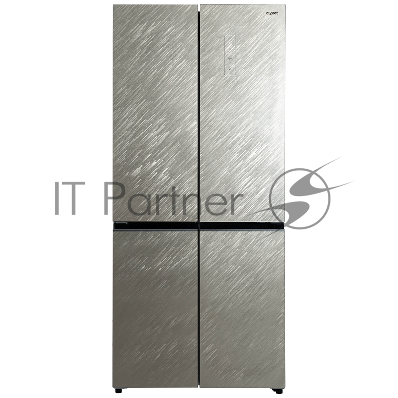 Холодильник BIRYUSA CD 496 TGG цвет текстурированное бежевое стекло двухкамерный 334/162л морозилка снизу Side by Side