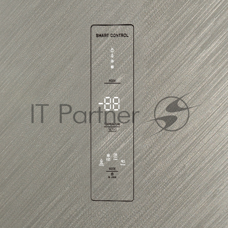 Холодильник BIRYUSA CD 496 TGG цвет текстурированное бежевое стекло двухкамерный 334/162л морозилка снизу Side by Side