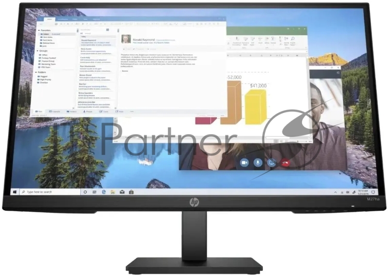 Монитор HP 27 M27ha черный IPS 16:9 HDMI M/M матовая HAS Piv 1000:1 250cd 178гр/178гр 1920x1080 60Hz VGA DP FHD 5.22кг