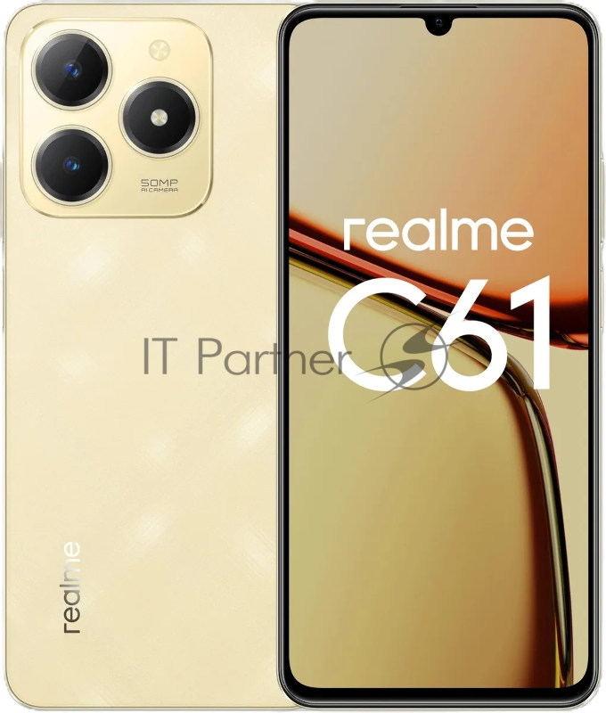Смартфон Realme C61 6GB/128GB Sparkle Gold (RMX3930)