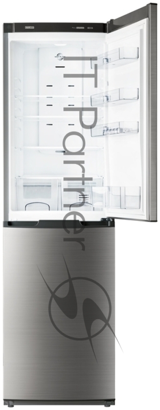 Холодильник Атлант ХМ-4426-049-ND нержавеющая сталь двухкамерный 247/85л морозилка снизу