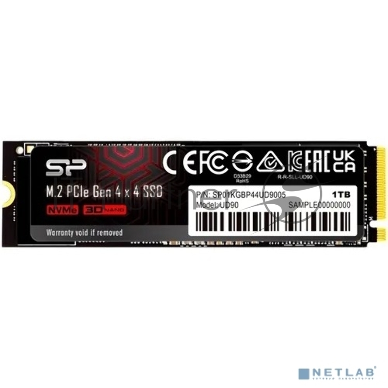 Накопитель SSD Silicon Power PCI-E 3.0 1Tb SP01KGBP44UD9005 M-Series UD80 M.2 2280