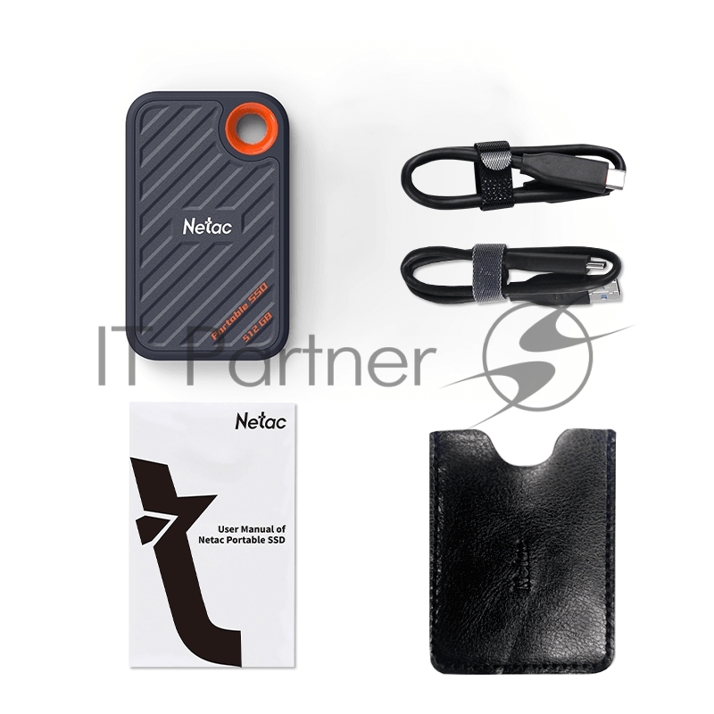 Накопитель SSD External Netac 1.0Tb ZX20 <NT01ZX20-001T-32BL> (USB3.2 Gen2 x2 Type C, up to 2000/1800MBs, 71.5x43.5x8mm, Plastic) Black