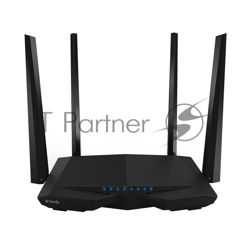 Маршрутизатор Tenda AC6 AC1200 Двухдиапазонный, Wi-Fi маршрутизатор, 4*5 дБи внешние антенны