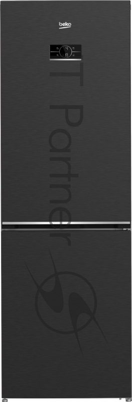 Холодильник BEKO B3R1CNK363HXBR черный двухкамерный 220/100л морозилка снизу