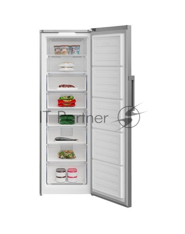 Морозилка BEKO B3RFNK312G, серый, 275 л, 6 ящиков