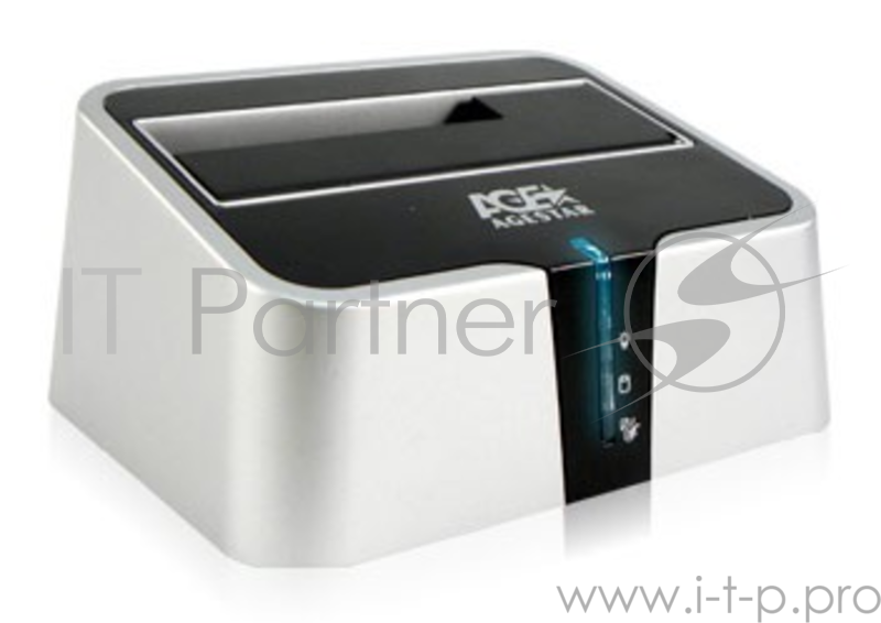Док-станция Agestar 3UBT2 для 2.5/3.5 SATA HDD, серебр.-черный (USB3.0)