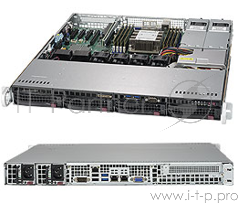 Платформа SuperMicro SYS-5019P-MTR 1G 2P 2x400W