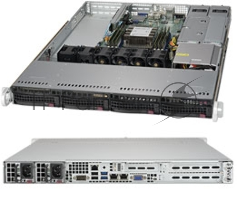 Платформа SuperMicro SYS-5019P-WTR 1G 2P 2x500W