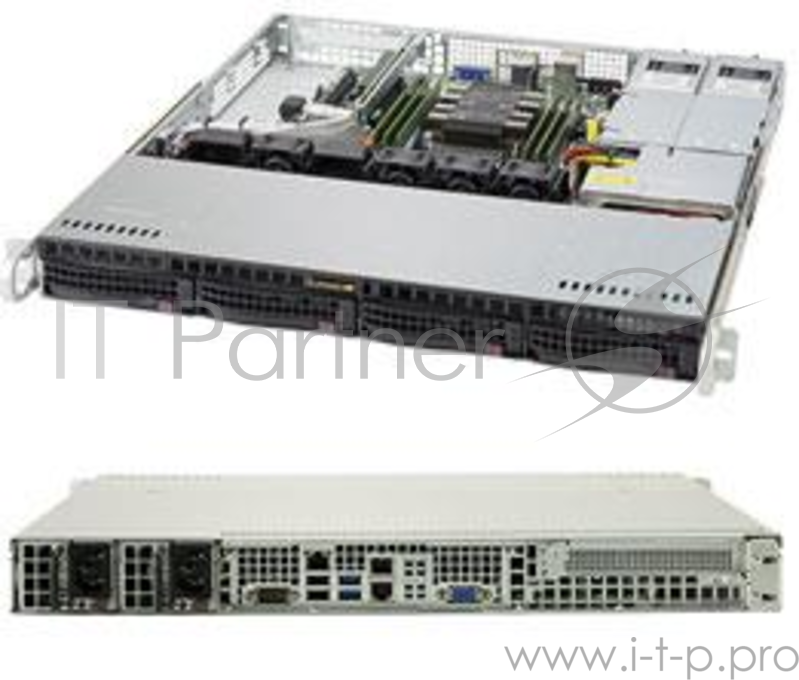 Платформа SuperMicro SYS-5019P-MR 1G 2P 2x400W