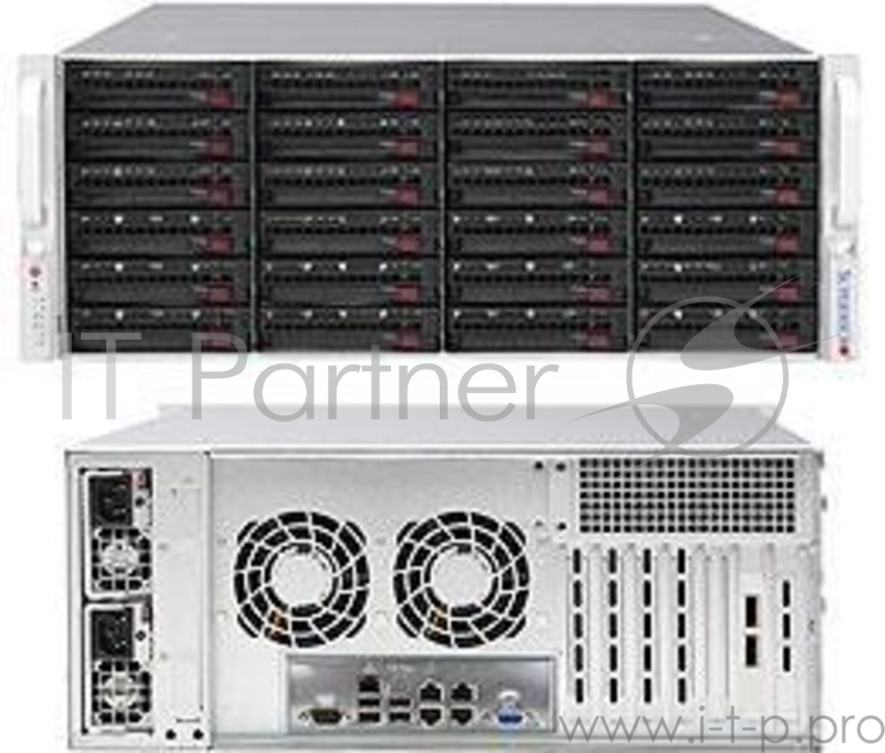 Платформа SuperMicro SSG-6048R-E1CR24N x24 3.5 SAS/SATA LSI3108 10G 4P 2x920W (SSG-6048R-E1CR24N)
