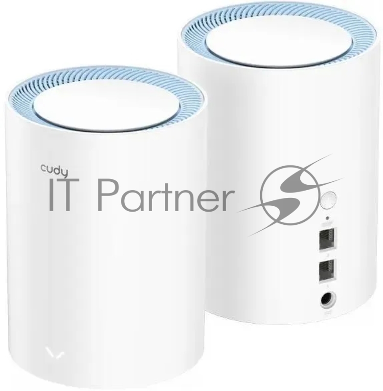 Бесшовный Mesh роутер Cudy M1200 (M1200 2-PACK) AC1200 Wi-Fi белый (упак.:2шт)