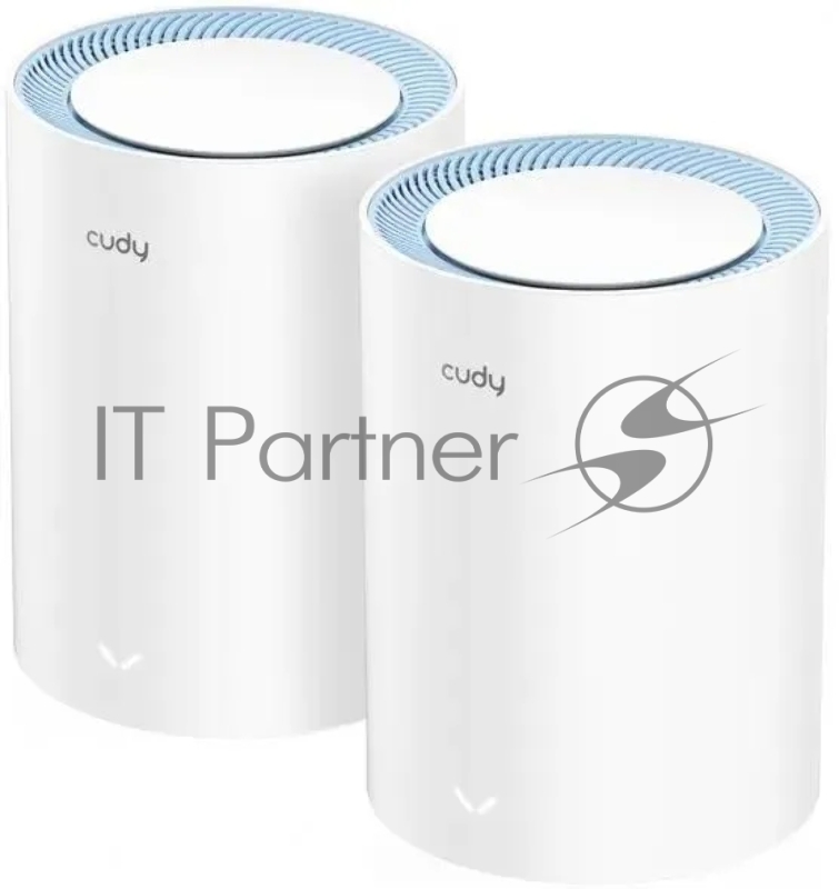 Бесшовный Mesh роутер Cudy M1200 (M1200 2-PACK) AC1200 Wi-Fi белый (упак.:2шт)