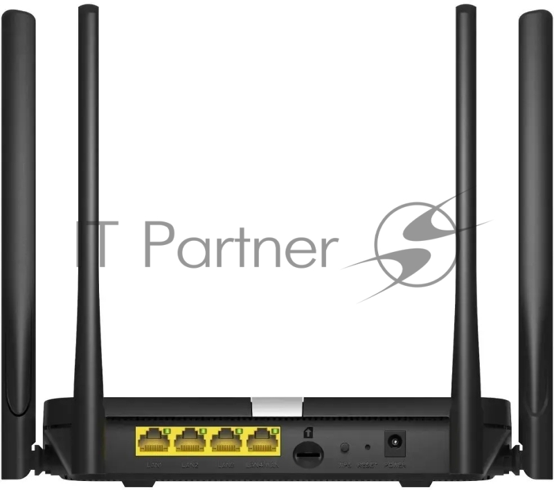 Роутер беспроводной Cudy LT500 AC1200 10/100BASE-TX/4G cat.4 черный