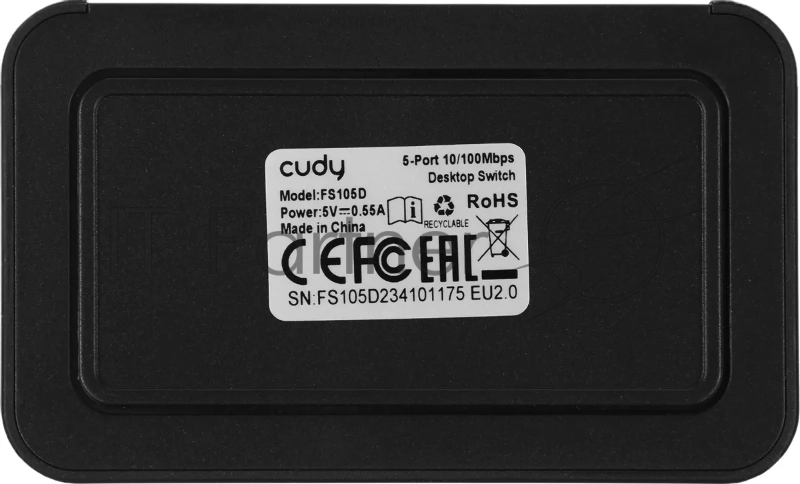 Коммутатор Cudy FS105D (L2) 5x100Мбит/с неуправляемый