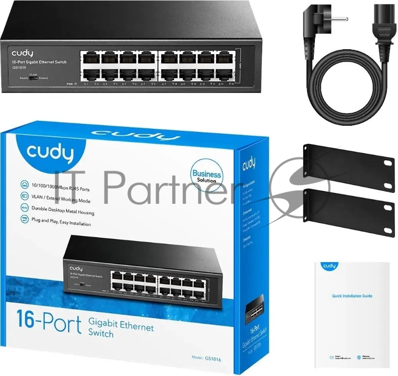 Коммутатор Cudy GS1016 (L2) 16x1Гбит/с неуправляемый