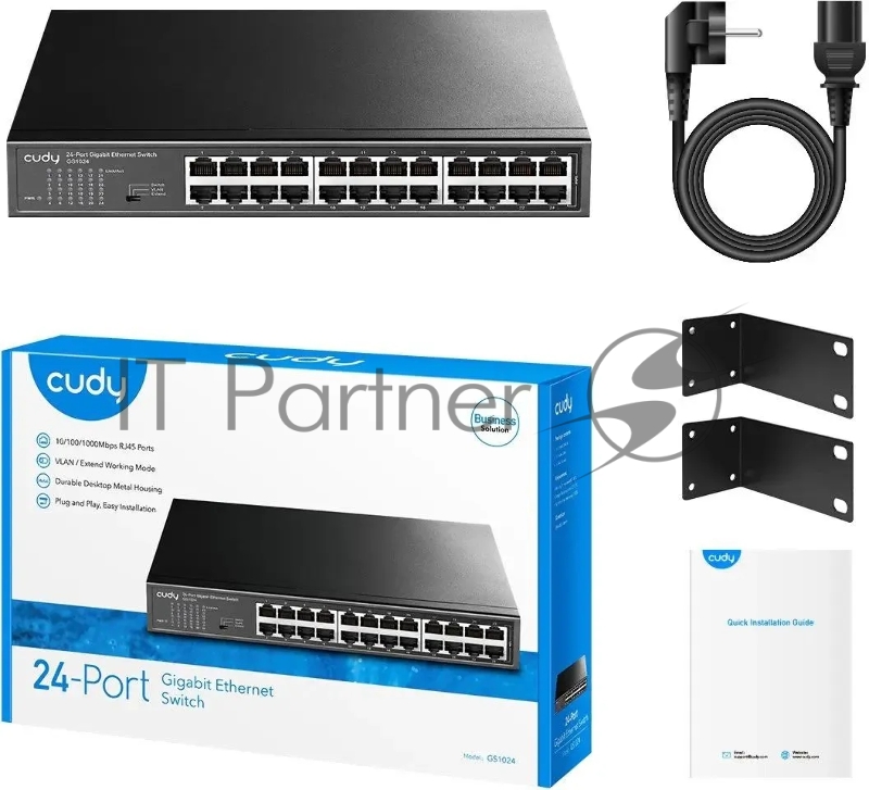 Коммутатор Cudy GS1024 (L2) 24x1Гбит/с неуправляемый